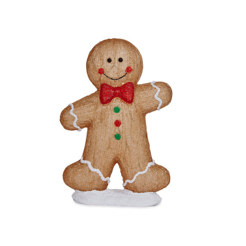 Inlit Ice Gingerbread Girl & Boy