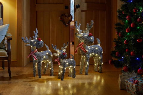 Sparkly Rattan Blitzen & Cupid