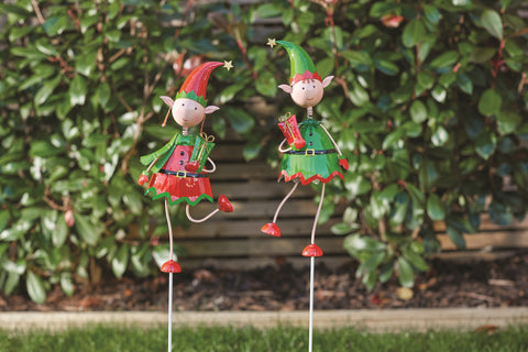 Festive Metal Stakes - Multiple Colours