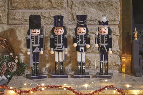 Nutcracker Large - Navy & Silver