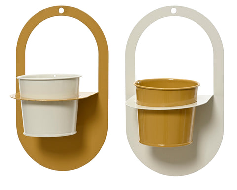 Wall Planter with mini pots - 2 colours