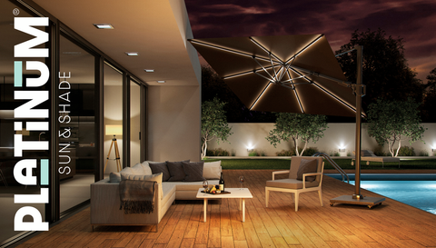 Challenger T2 Glow 3m Square Parasol - SPECIAL OFFER