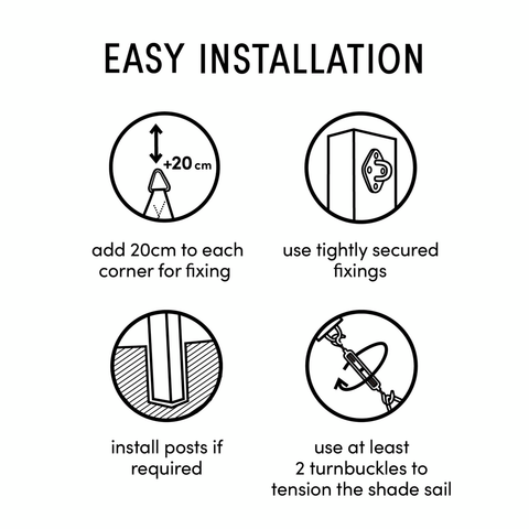 Coolfit Shade Sails - Multiple Options