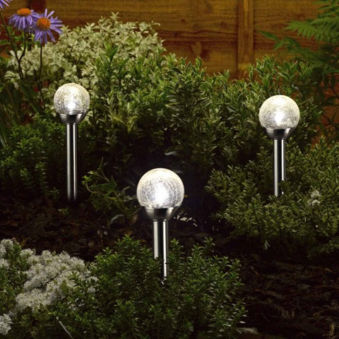Glow Orb Solar Glass Stake