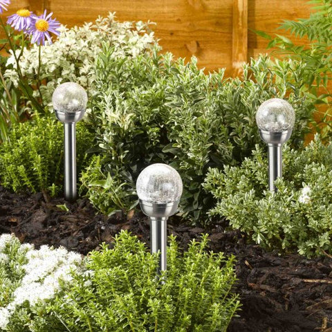 Glow Orb Solar Glass Stake