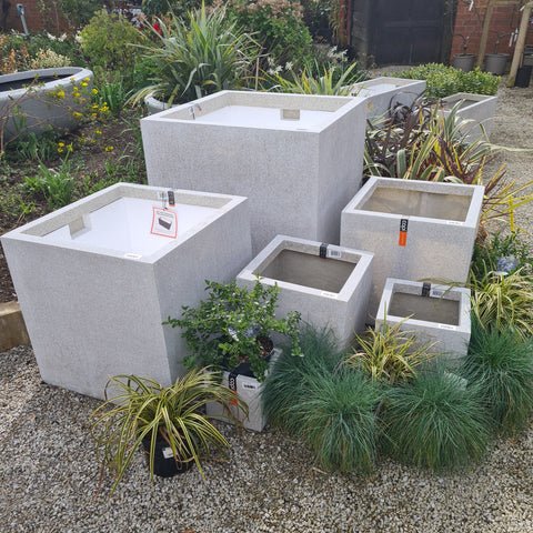 Single Planter Square Lux Terrazzo