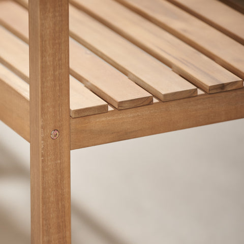 Richmond Acacia Wood Bench with Pop Up Table - 2 Colours