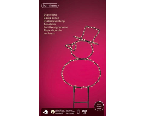 Outdoor LED Snowman Light
