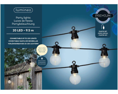 Outdoor LED string light twinkle effect