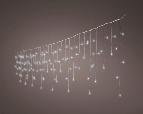 Outdoor LED Christmas icicle lights twinkle effect