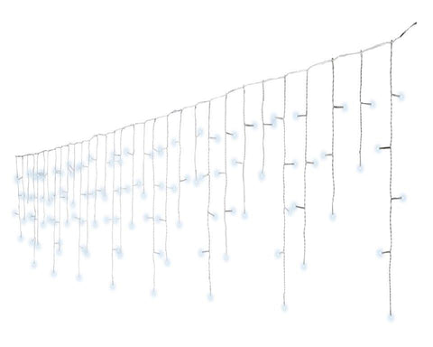 Outdoor LED Christmas icicle lights twinkle effect