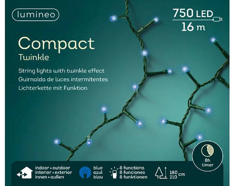 LED string lights blue - 22.5m - 1000 LED's