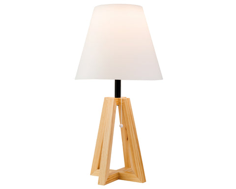 Wooden table lamp solar