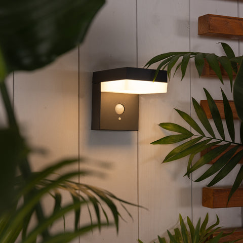 Solar Wall Light with PIR