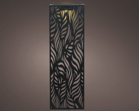 Metal Wall Art with Solar Lighting