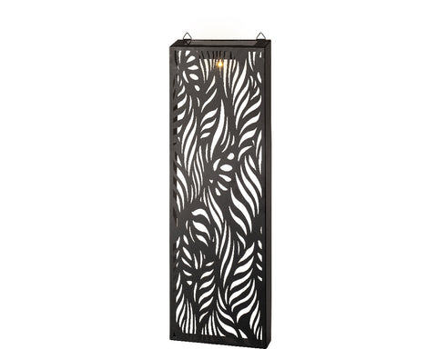 Metal Wall Art with Solar Lighting