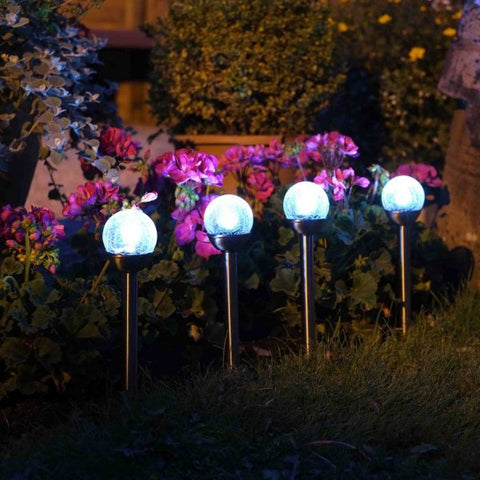 Glow Orb Solar Glass Stake
