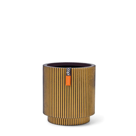 Vase Cylinder Groove Indoor - Multiple Colours & Sizes