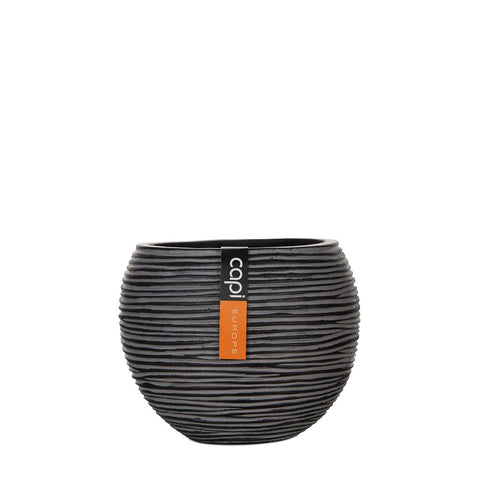 Vase Ball Rib Indoor Ivory - Multiple Sizes & Colours