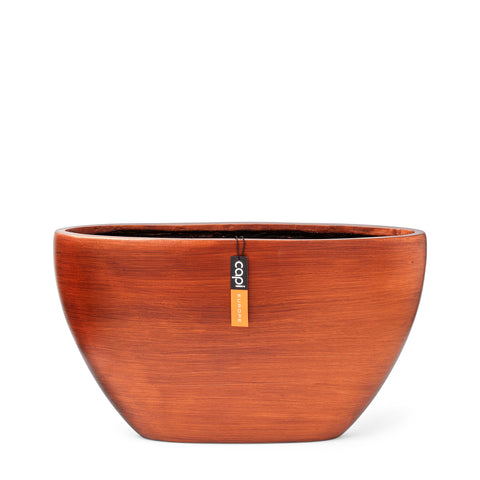 Planter Oval Retro Indoor - Copper