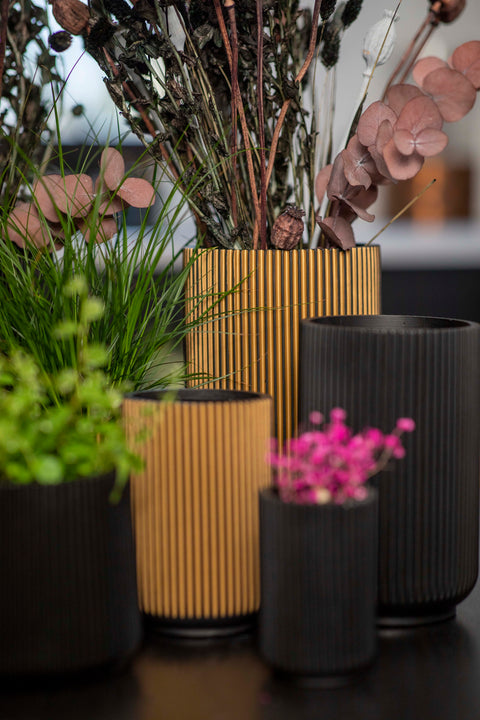 Vase High Groove Indoor - Multiple Sizes & Colours