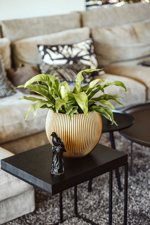 Vase Ball Groove Indoor - Multiple Colours & Sizes