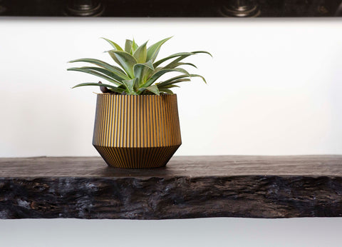 Vase Cylinder Geo Groove Indoor - Multiple Sizes & Colours