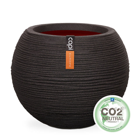 Vase Ball Rib 62x48 cm - Multiple Colours