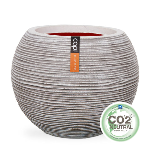Vase Ball Rib 62x48 cm - Multiple Colours