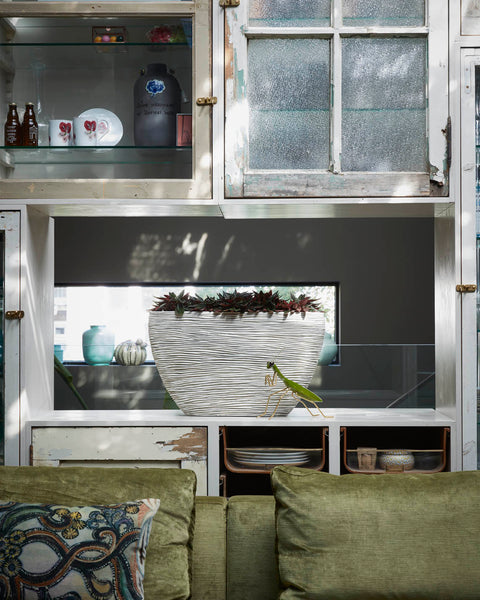 Planter Oval Rib Indoor