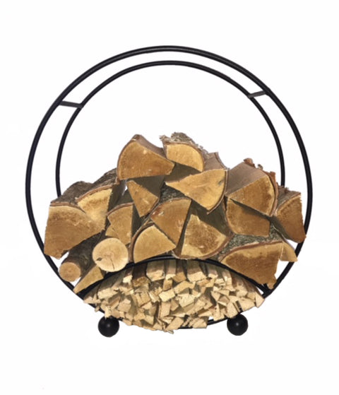Round Log Basket