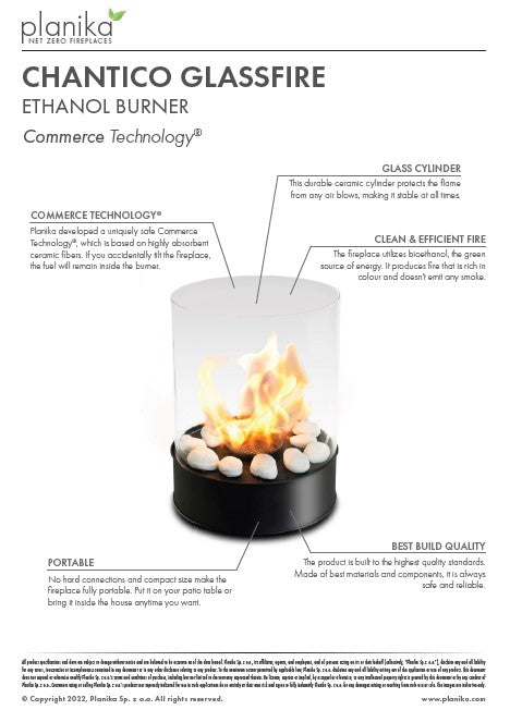 Chantico Tabletop Bioethanol Fire Pit