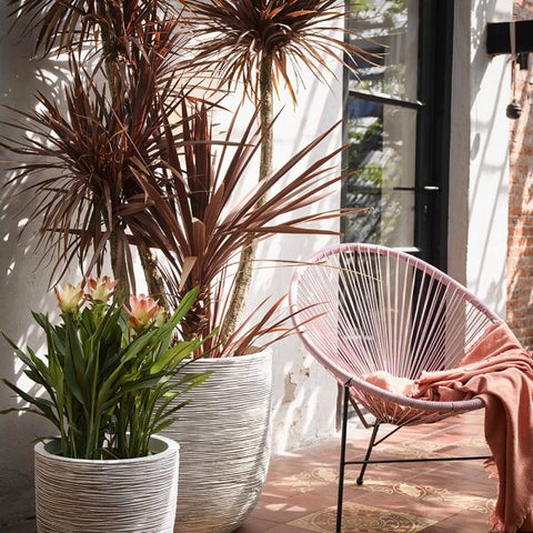 Planter Ball Rib 55x53cm - Multiple Colours