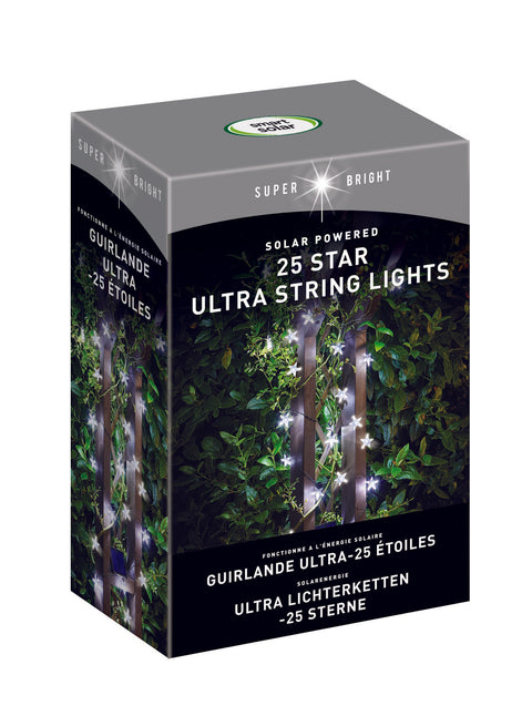 Ultra Solar String Lights - Stars