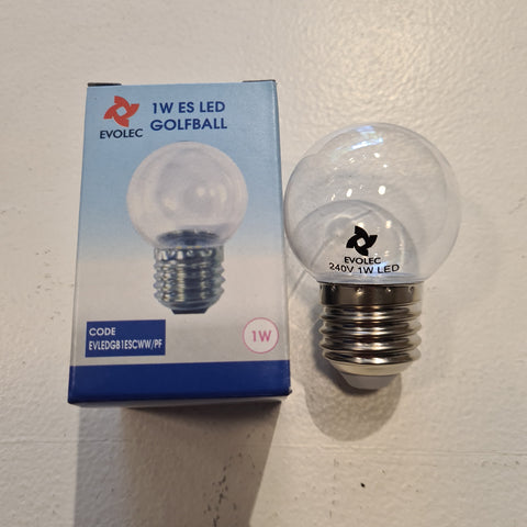 Set of Bulbs ES/E27 1w LED for string lights