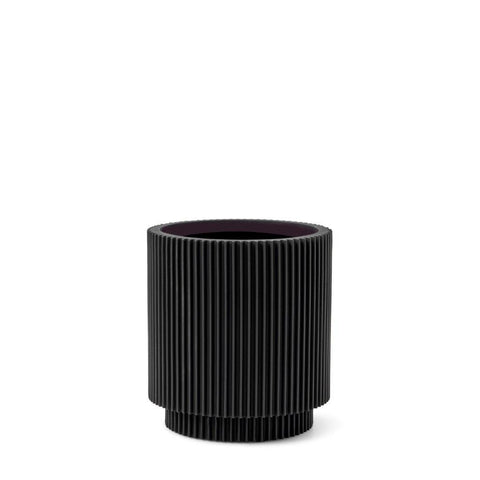 Vase Cylinder Groove Indoor - Multiple Colours & Sizes
