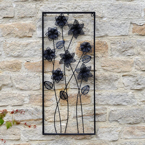 Hanging Flower Art Metal 70x30